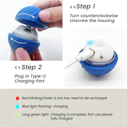 Interactive Smart Dog Toy Ball – USB Rechargeable, Automatic Bouncing & Moving Fun for Puppies & Cats – Perfect Gift!